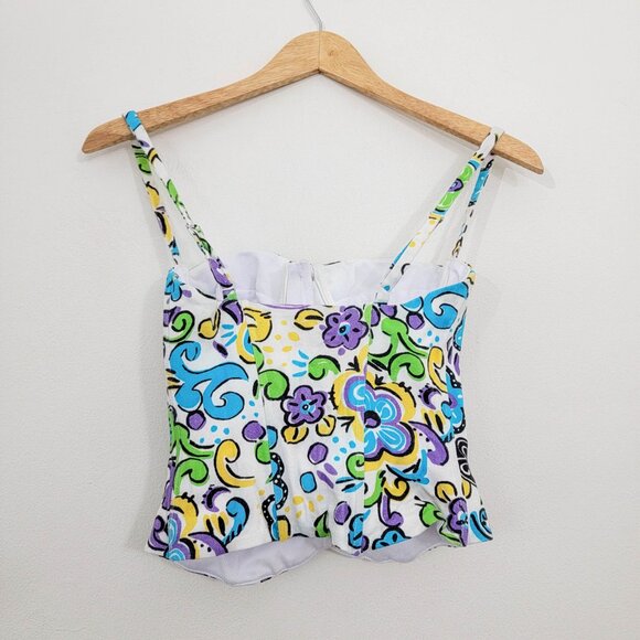 Mirror Palais 90's Swirl Bustier Top Small - Picture 5 of 11